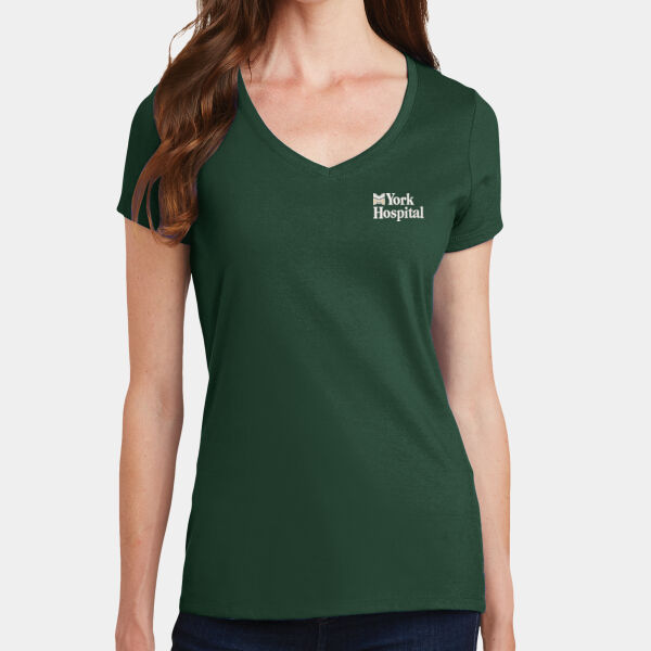 Ladies Short Sleeve V Neck T-shirt Thumbnail